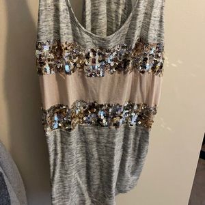 Express tank top with sparkles